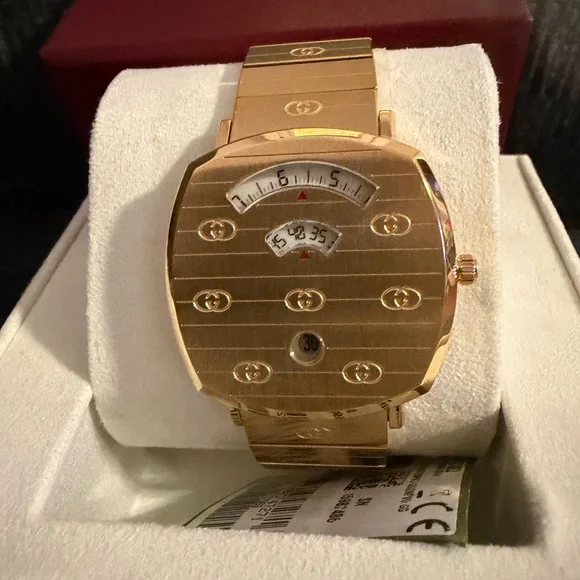 Gucci Women’s Montecarlo Grip Stainless Steel Bracelet 38mm - Picture 3 of 10